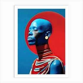 Ethereal Runway: Afrofuturist Chic Chronicles Art Print