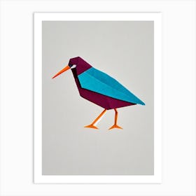 Dunlin Origami Bird Art Print