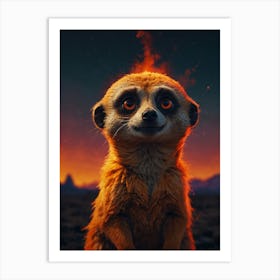 Meerkat 9 Art Print