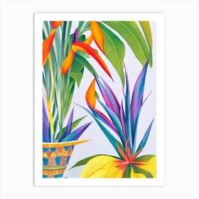 Bird Of Paradise 2 Eclectic Boho Art Print