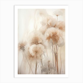 Boho Dried Flowers Hydrangea 1 Art Print