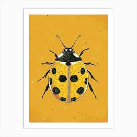 Yellow Ladybug 2 Art Print