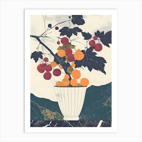 Fruit In A Vase Art Print