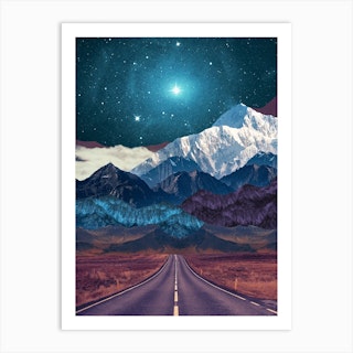 Starlight Road Art Print