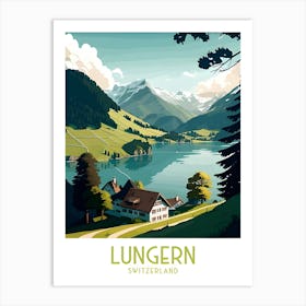 LungernTravel Poster Art Print