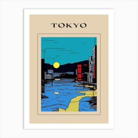 Minimal Design Style Of Tokyo, Japan 2 Poster Art Print