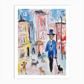 Warsaw, Dreamy Storybook Illustration 3 Art Print