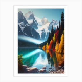 Autumn Lake 10 Art Print