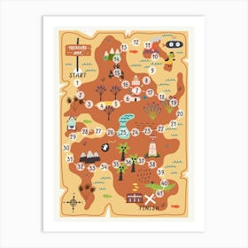 Map Of The World Art Print