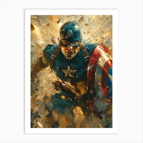 Captain America 01 Art Print