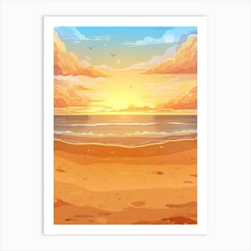 Beach Sunset 1 Art Print