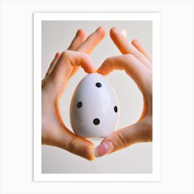 Polka Dot Egg 1 Art Print