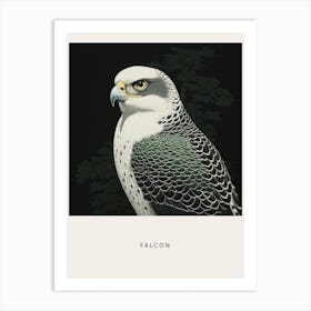 Ohara Koson Inspired Bird Painting Falcon 6 Poster Art Print