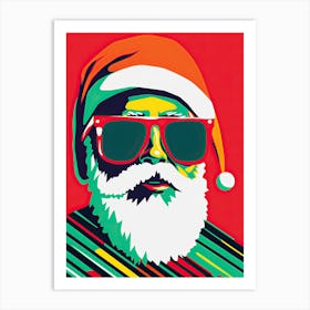 Santa Claus, Christmas Pop Art Art Print