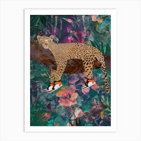 Leopard In The Jungle Art Print