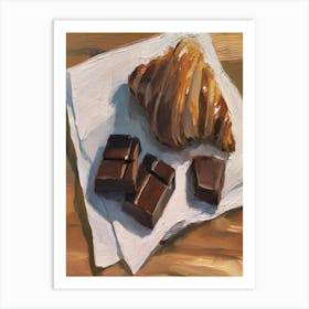 Chocolate Croissant 1 Art Print