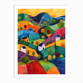 Ireland Countryside Contemporary 1 Art Print