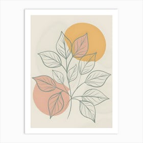 Abstract Of A Leaf Art Print