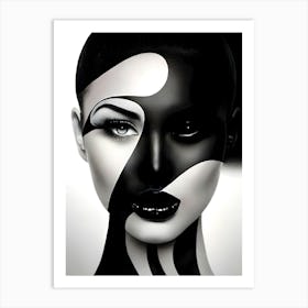 Black And White Painting 3 Art Print