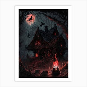 Haunted House Art Print