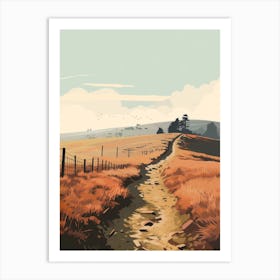 The South Tyne Trail England 1 Hiking Trail Landscape Art Print