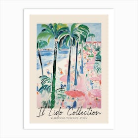 Viareggio, Tuscany   Italy Il Lido Collection Beach Club Poster 4 Art Print