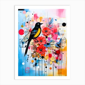 Twilight Chirps Birds At Sunset Art Print