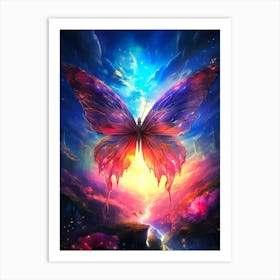 Butterfly In The Sky Art Print