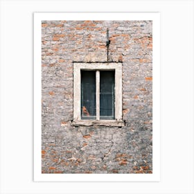 Window & Old Brick Wall // The Netherlands // Travel Photography 1 Art Print