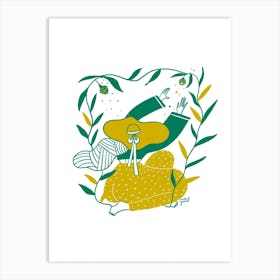 Green Farm Art Print