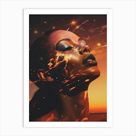 Cosmic portrait Art Print