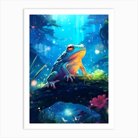 Frog In The Forest 6 Art Print