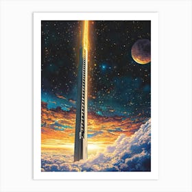 Tower Of Light Art Print