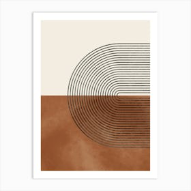 boho Abstract art Art Print