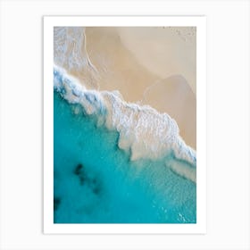 Aerial View Of A Beach Art Print