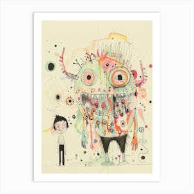 Monster Style Abstract Art Print