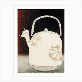 East Asian Inspired Kettle Illustration, Shin Bijutsukai Art Print