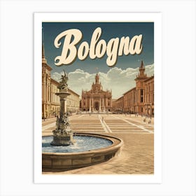 Aihrgdesign A Classic 1960s Travel Poster For Bologna Showcas 75eb0616 3ee1 401c 9804 Eb15b9fc0207 1 Art Print