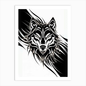 Wolf Head Art Print