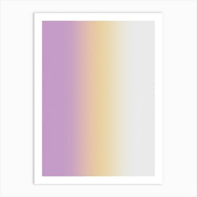 Purple And Yellow Gradient Art Print