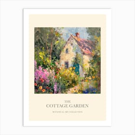 Cottage Garden Poster Floral Tapestry 5 Art Print