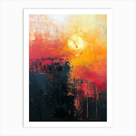 Sunset, Minimalism 7 Art Print