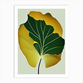 Ginkgo Leaf Vibrant Inspired 2 Art Print