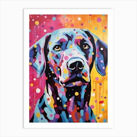 Labrador Pop Art Paint Art Print