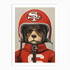 San Francisco 49ers Dressed As Pilot From Star Wars Art Print