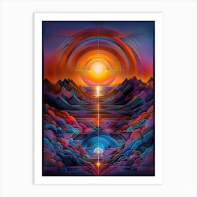 Sunset In The Sky Art Print