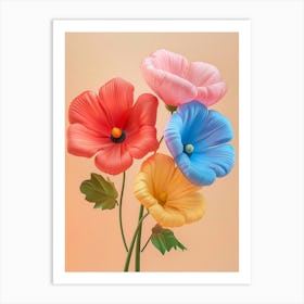 Dreamy Inflatable Flowers Cosmos 3 Art Print