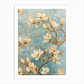 Magnolia Blossoms 2 Art Print