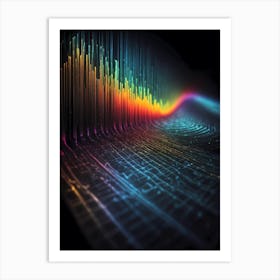 Abstract Light Pattern Art Print