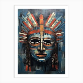 Osage Odyssey of Masks - Native Americans Series Art Print